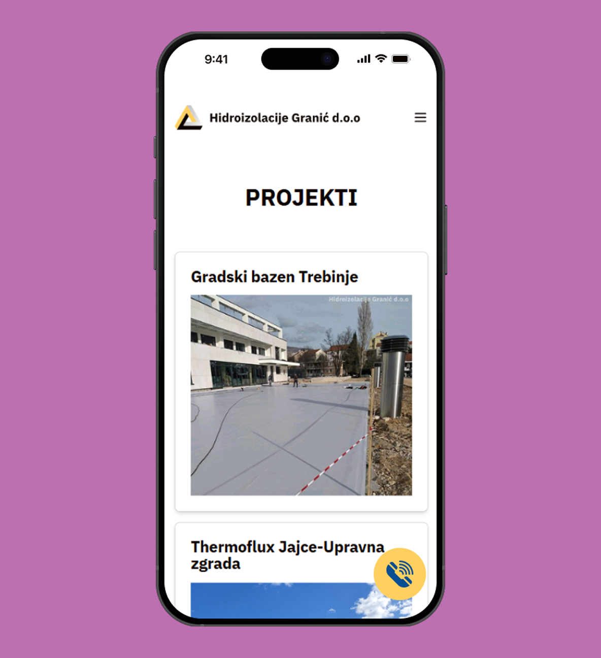 Sajt prikaz na telefonu