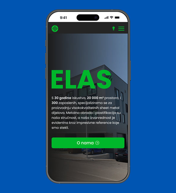 Elas sajt prikaz na telefonu