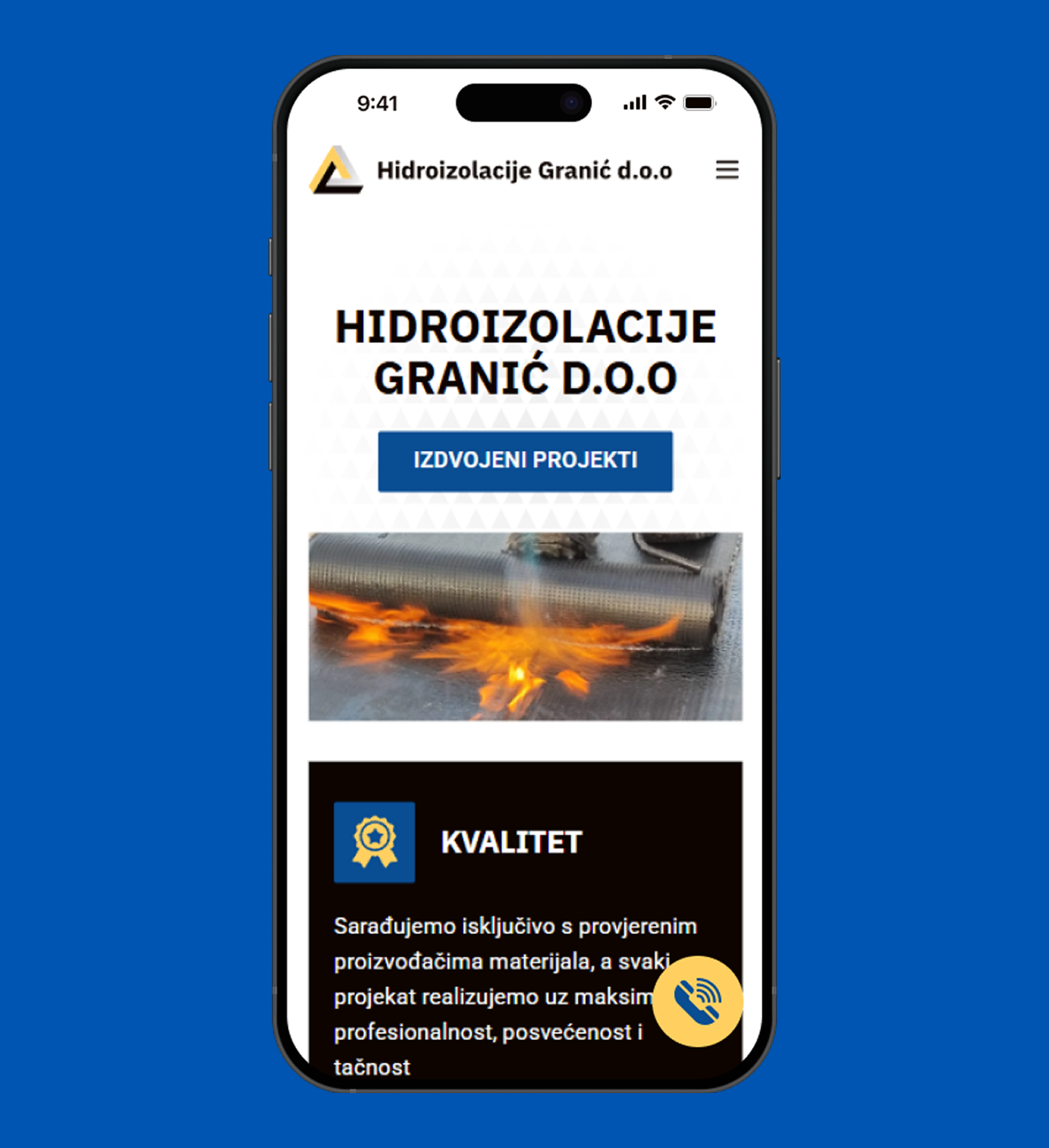 Sajt prikaz na telefonu