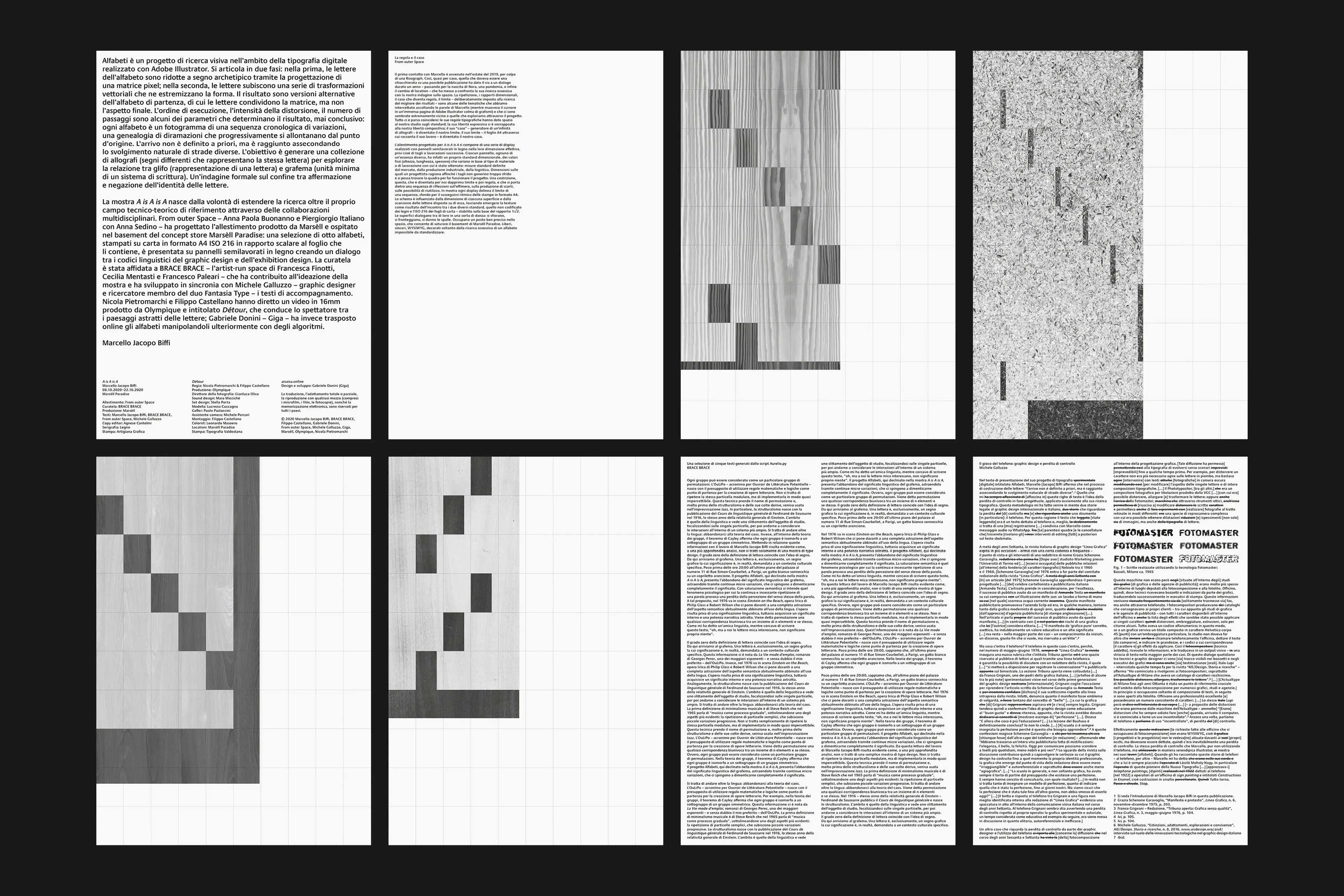 A is A is A: Publication