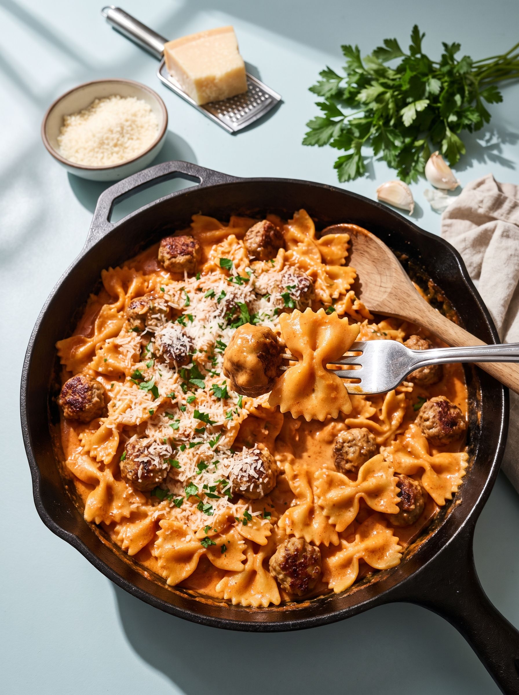 Mini Meatball Pasta