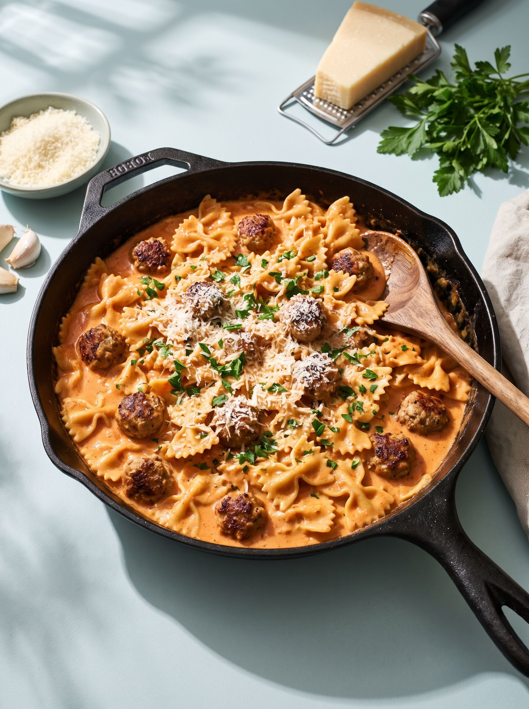 Mini Meatball Pasta