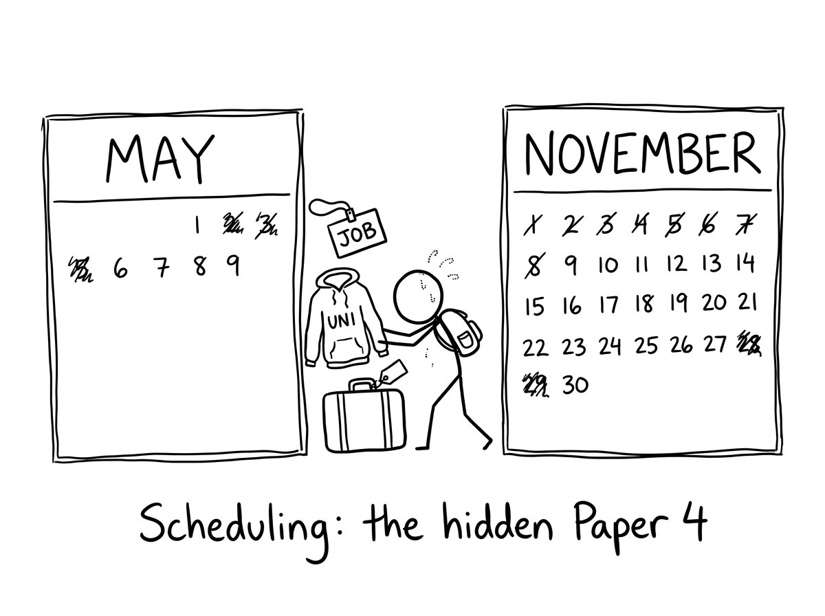 IB retake calendar joke