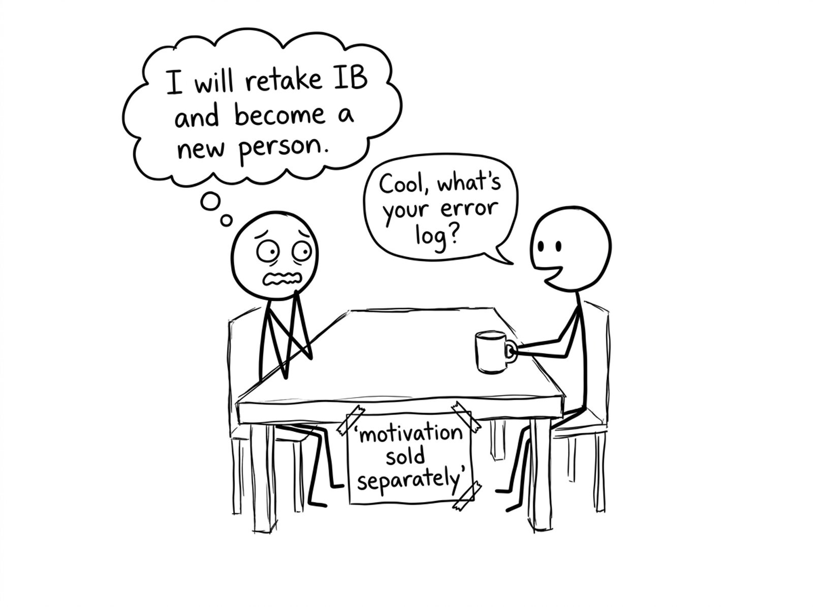 Retake motivation vs error log joke