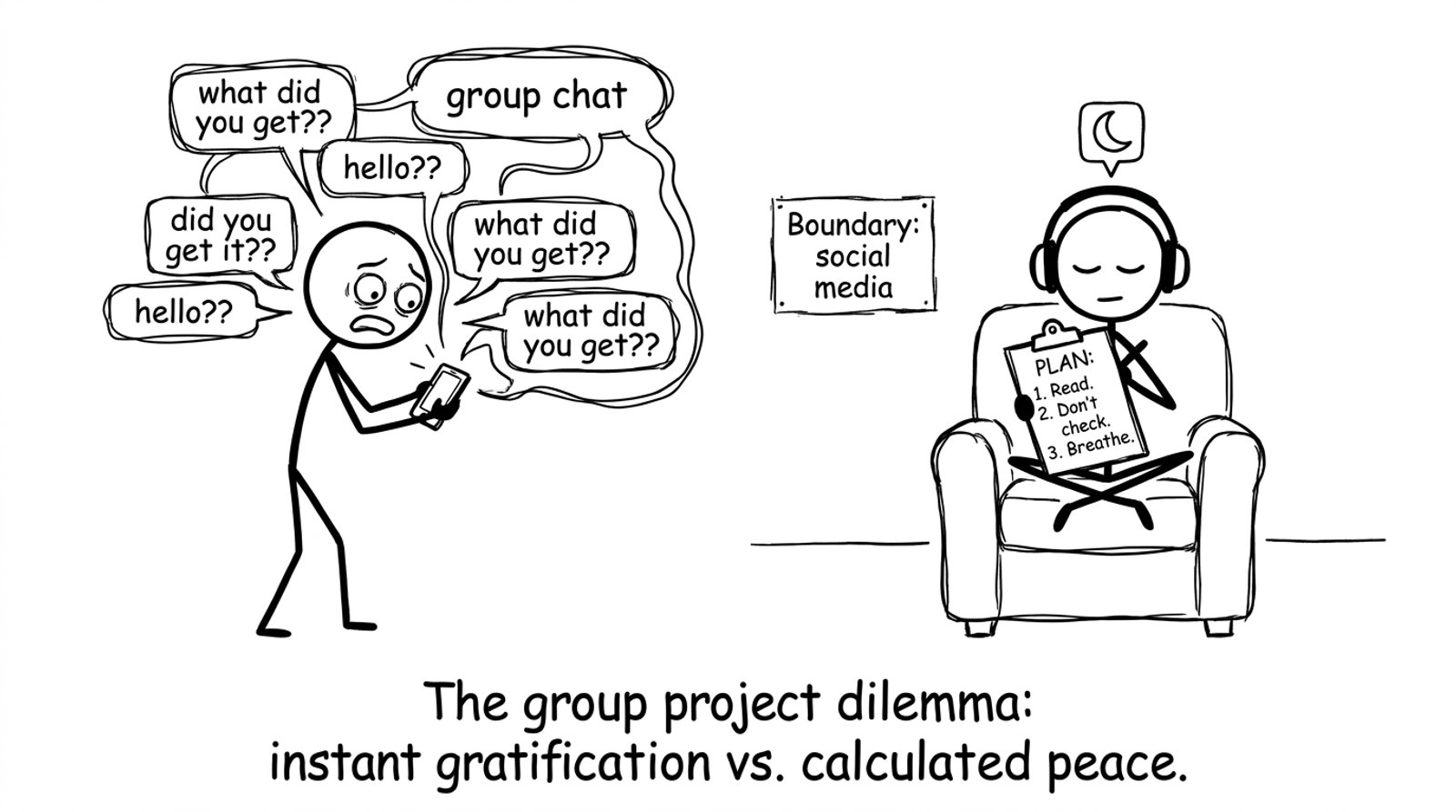 Group chat vs boundaries