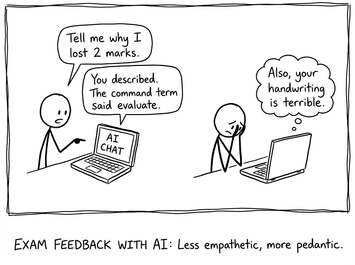 Student using AI Chat like therapy for lost marks