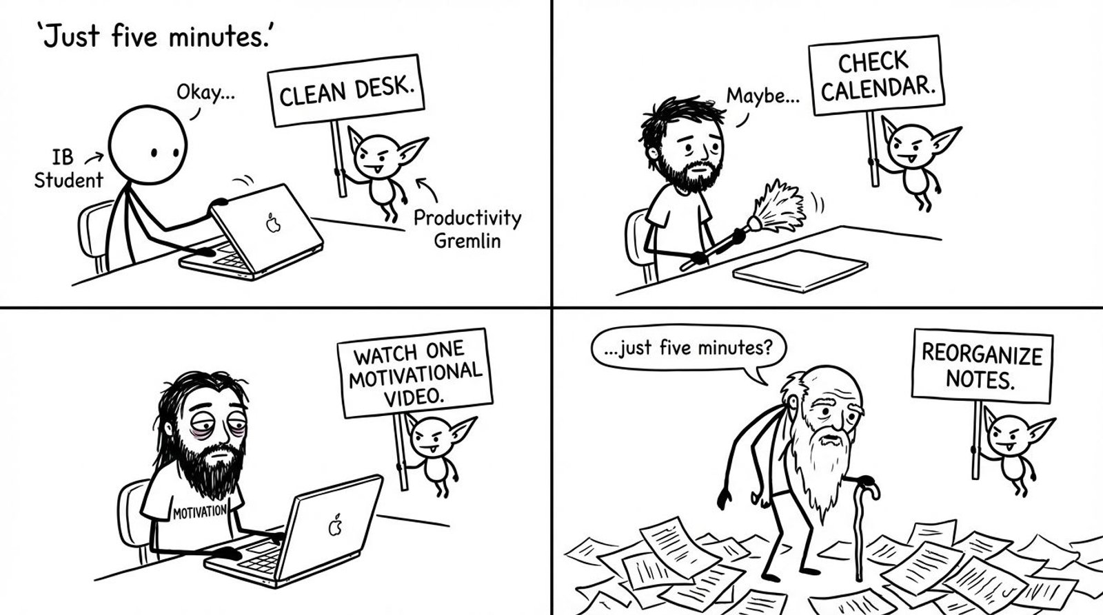 Productivity gremlin with endless “quick tasks”
