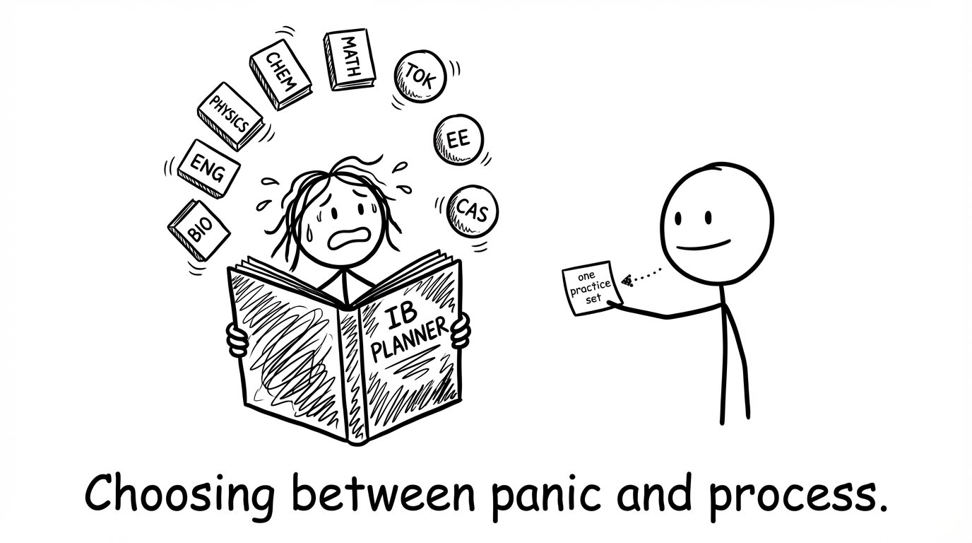 Choosing between panic and process.