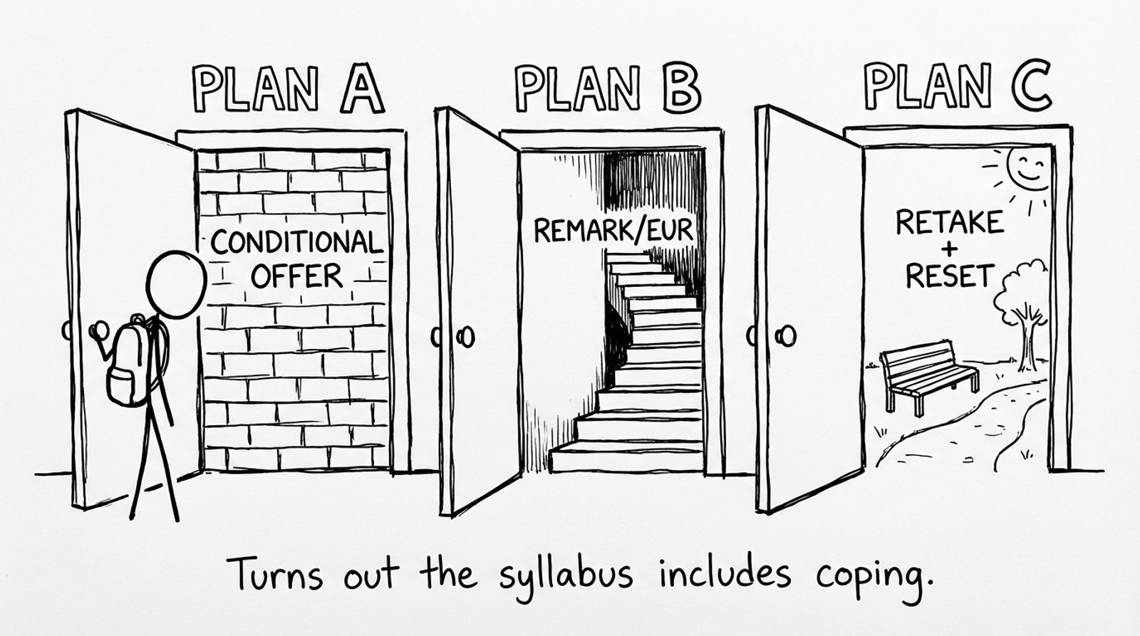 Plan A Plan B Plan C doors comic