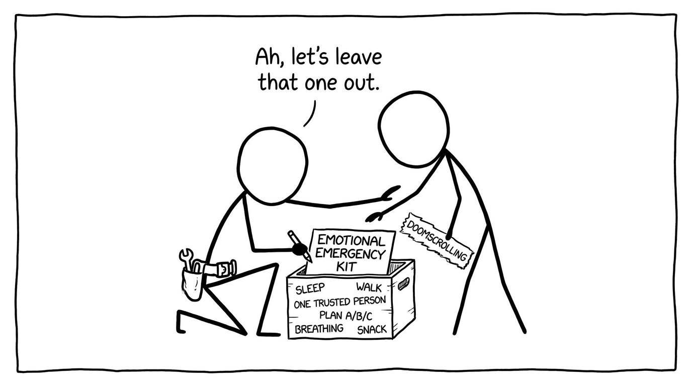 Emotional emergency kit box