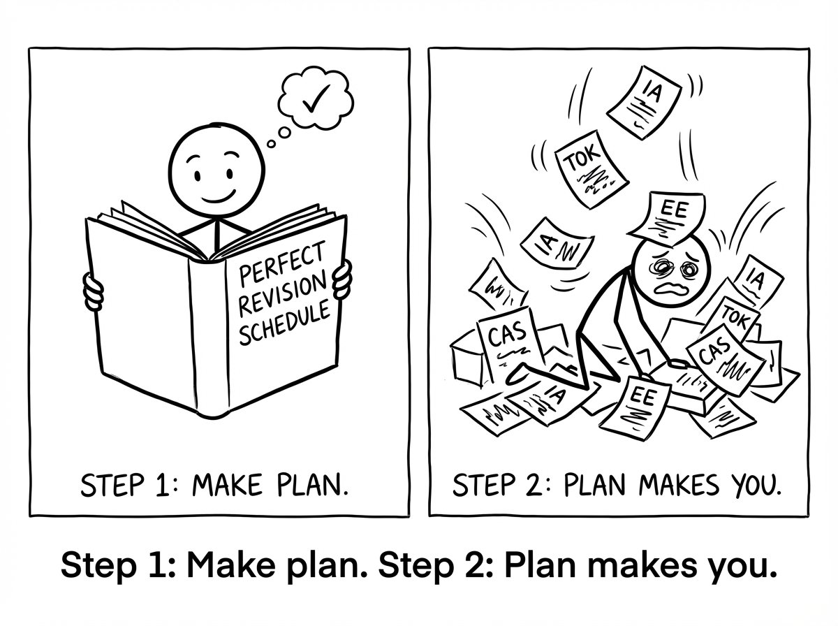 An IB plan gets buried by coursework