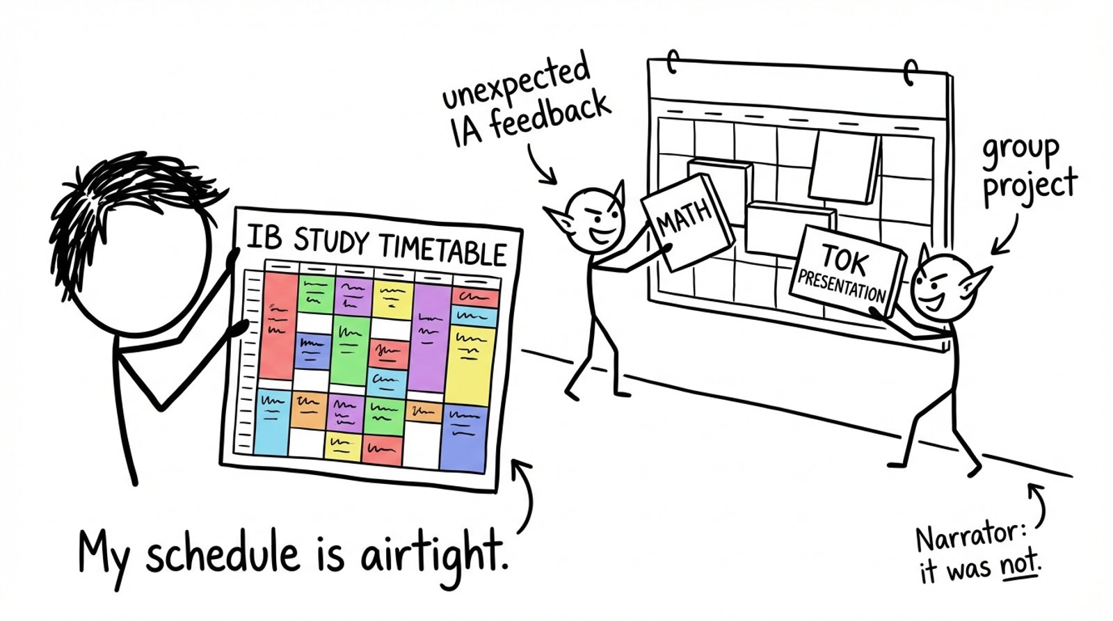A perfectly planned timetable meets reality