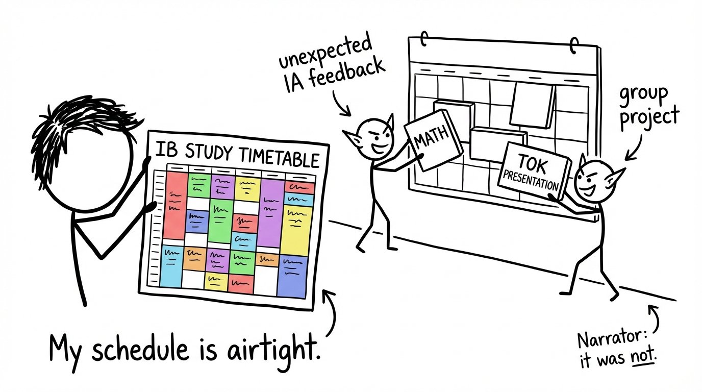 A perfectly planned timetable meets reality