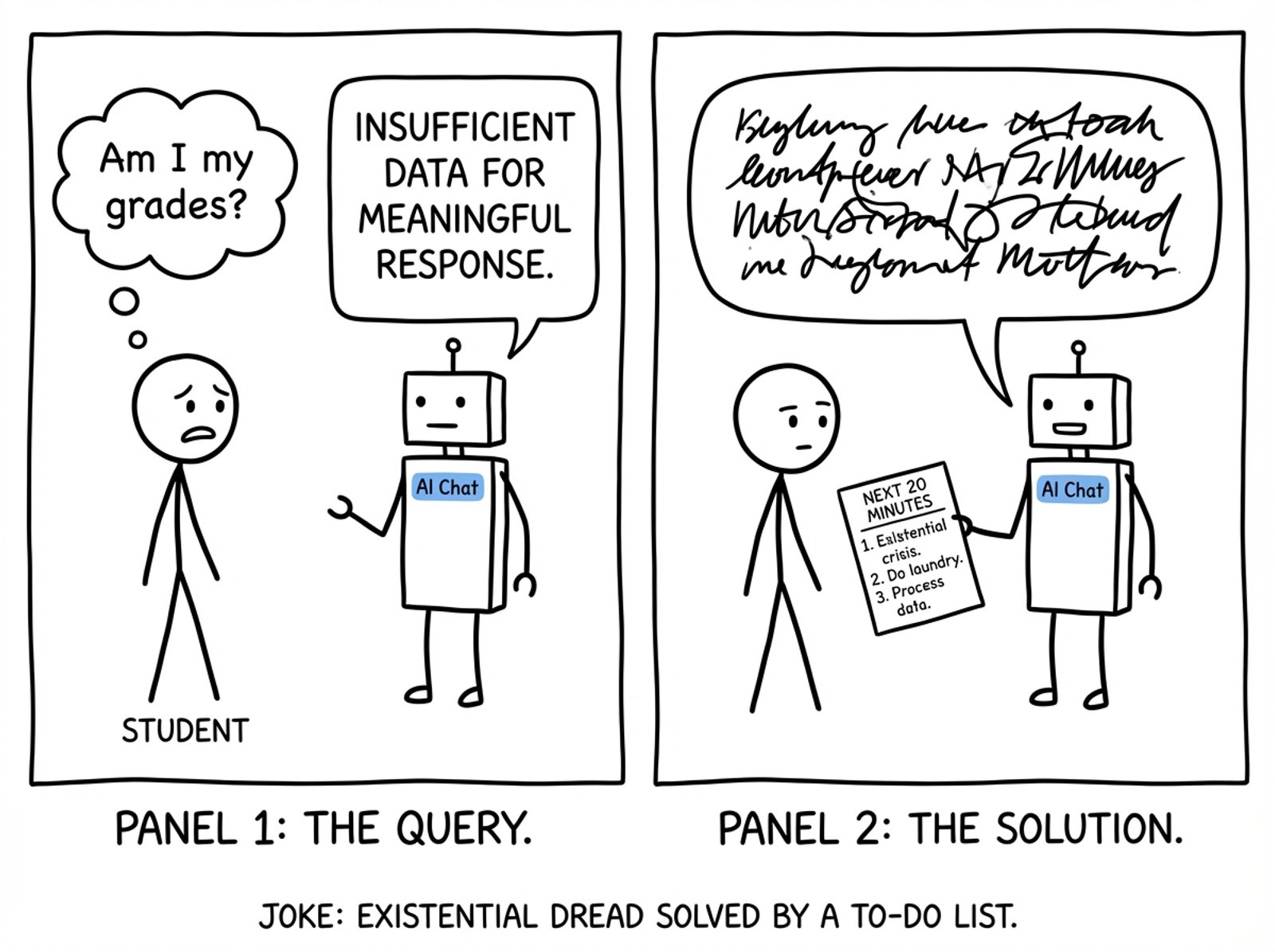 AI chat existential dread vs next 20 minutes