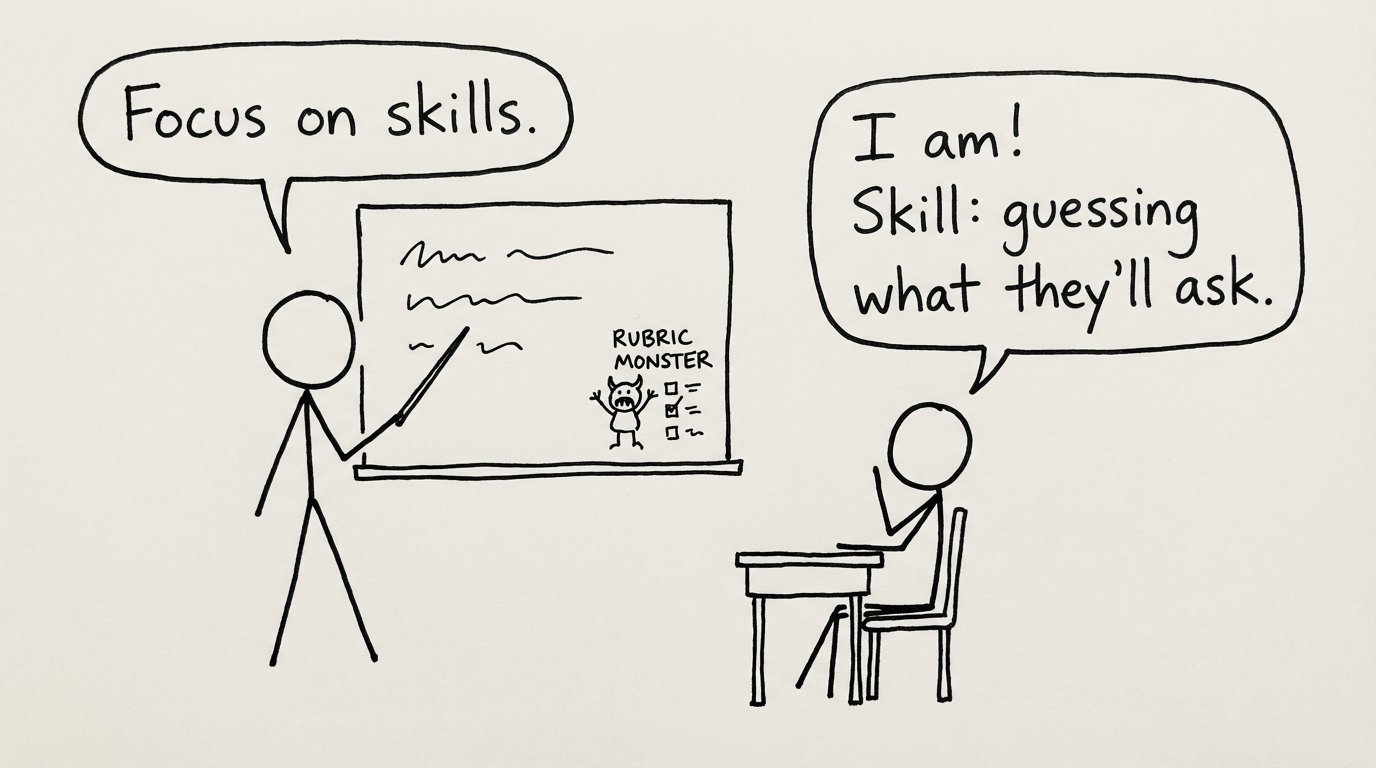 Teacher vs student skill definition