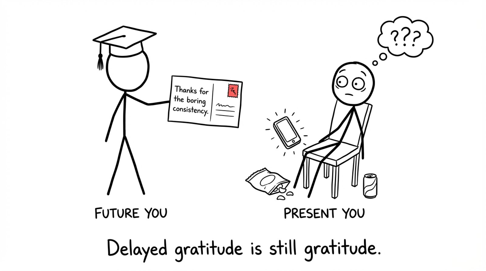 Future You thanks Present You for boring consistency