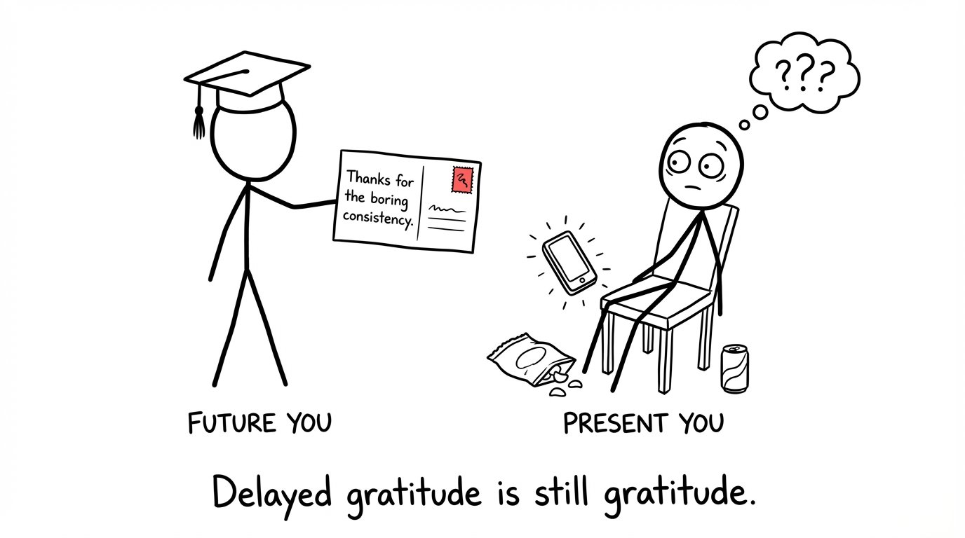 Future You thanks Present You for boring consistency