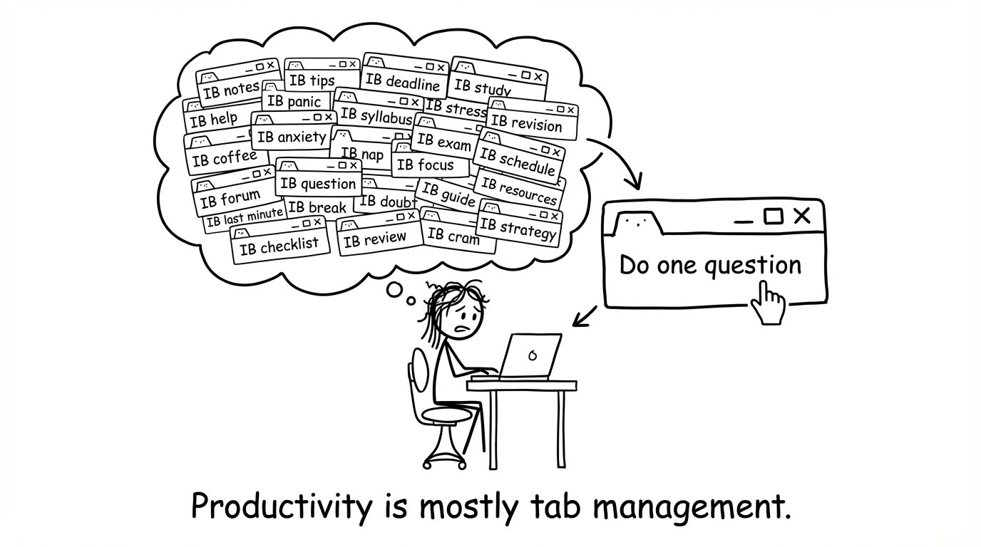 Tab chaos vs doing one question