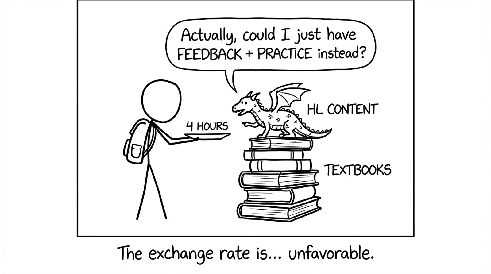 HL content dragon asking for feedback + practice