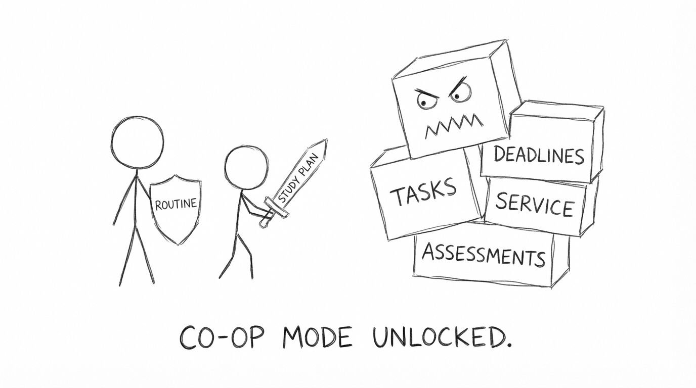 Calendar monster and co-op mode