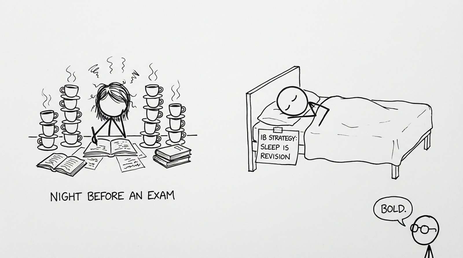 Night before exam: sleep is revision