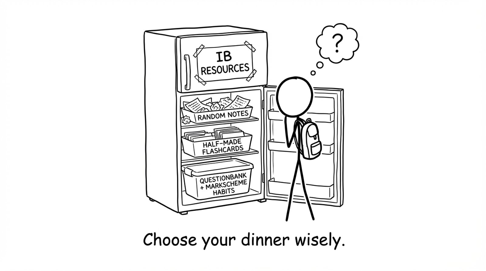 The IB resources fridge