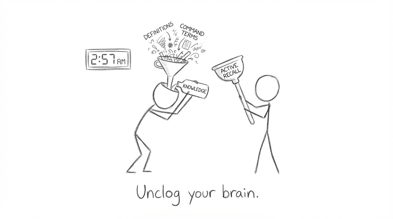 Funnel clogged with definitions at 2:57am