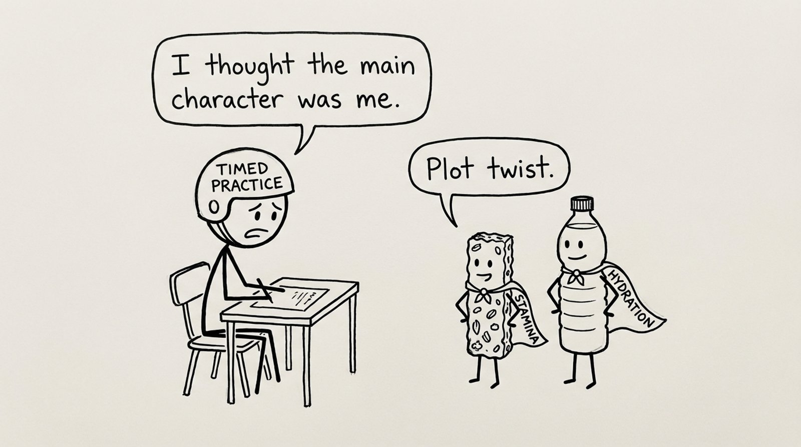 Snack and water are the “main characters”