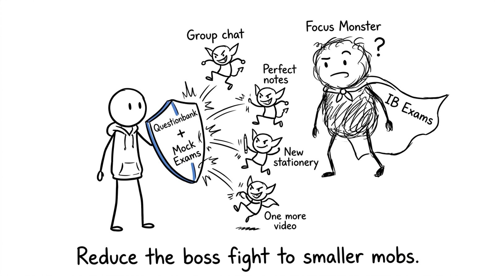 Focus Monster vs distraction gremlins