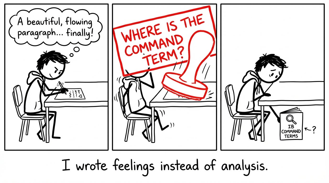 Examiner stamp: where is the command term?