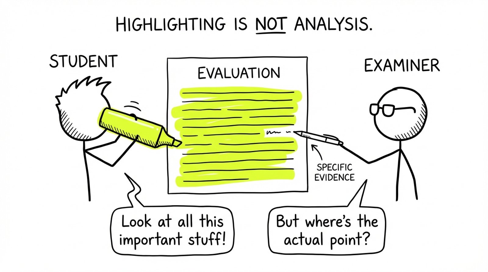 Highlighting is not analysis joke
