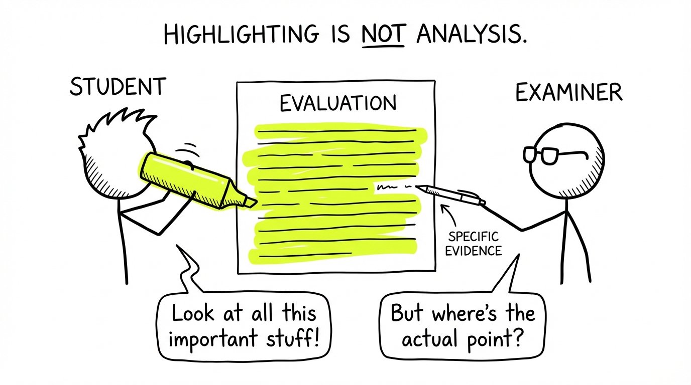 Highlighting is not analysis joke