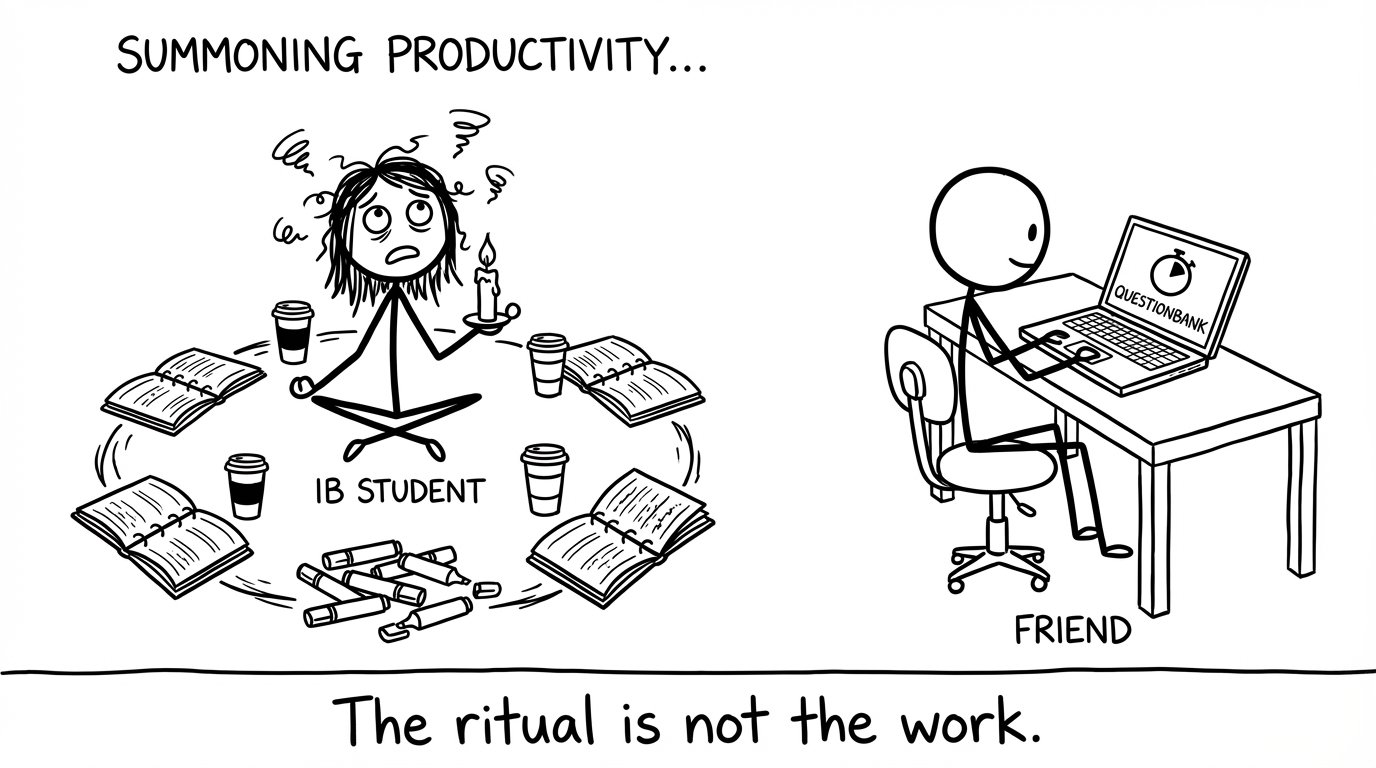 Summoning productivity ritual vs question timer