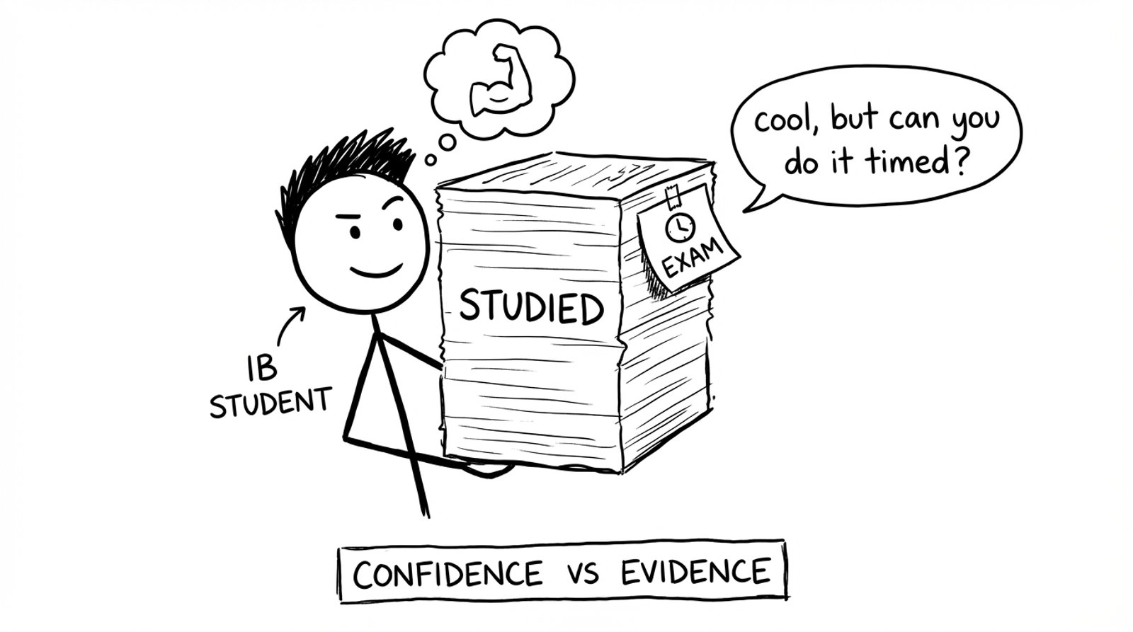 Confidence vs evidence in IB studying
