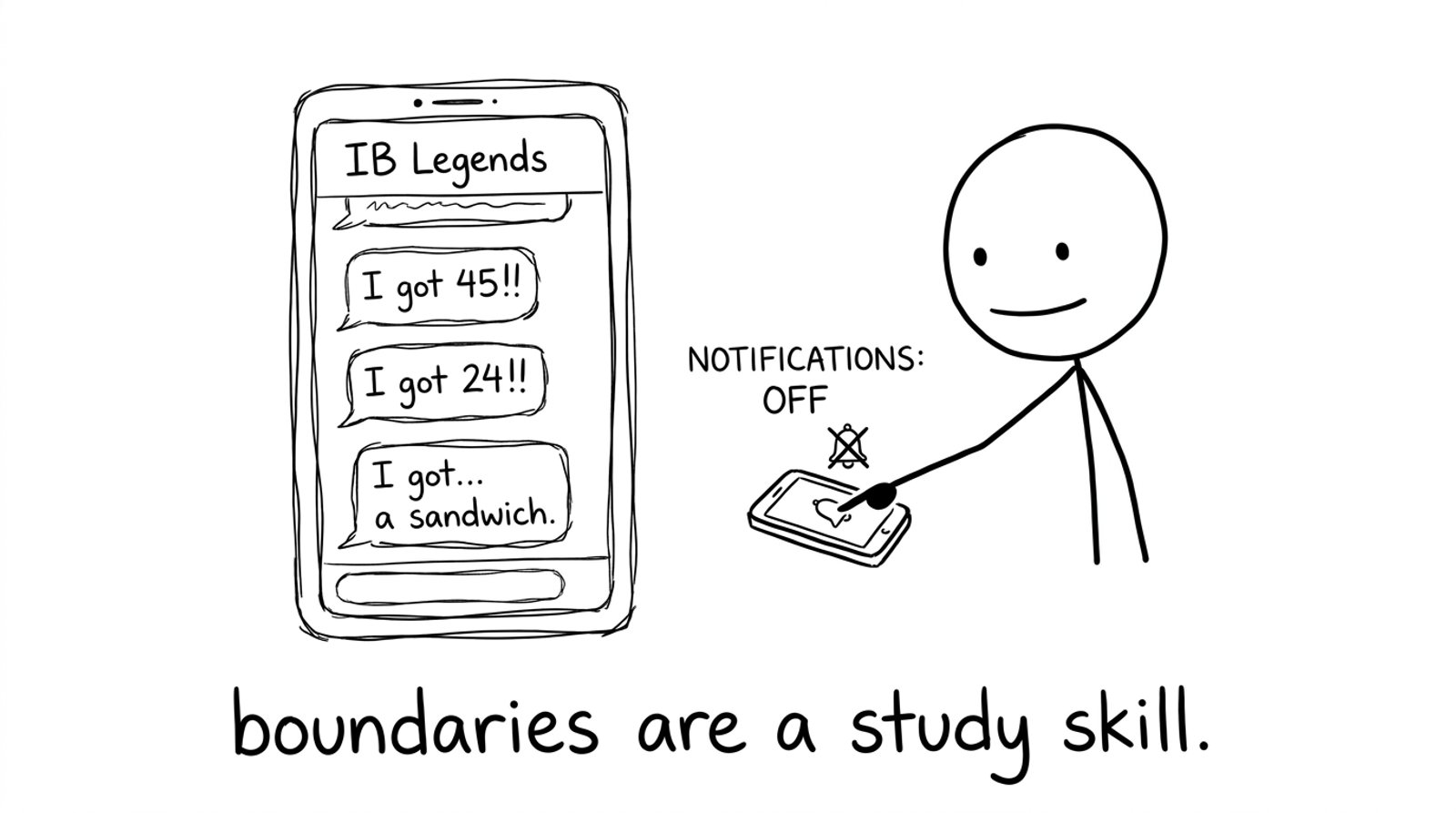 Group chat muted: boundaries are a study skill