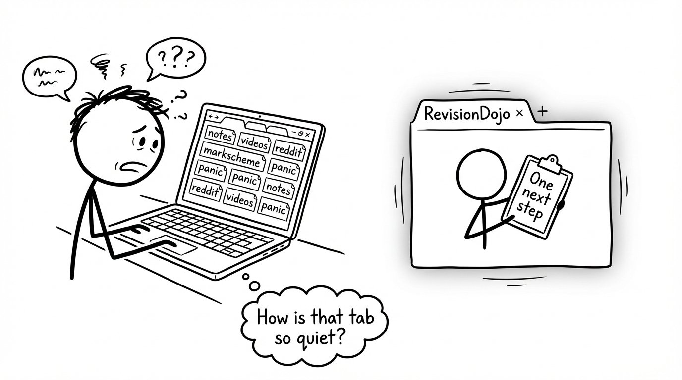 Ten tabs vs one quiet next step