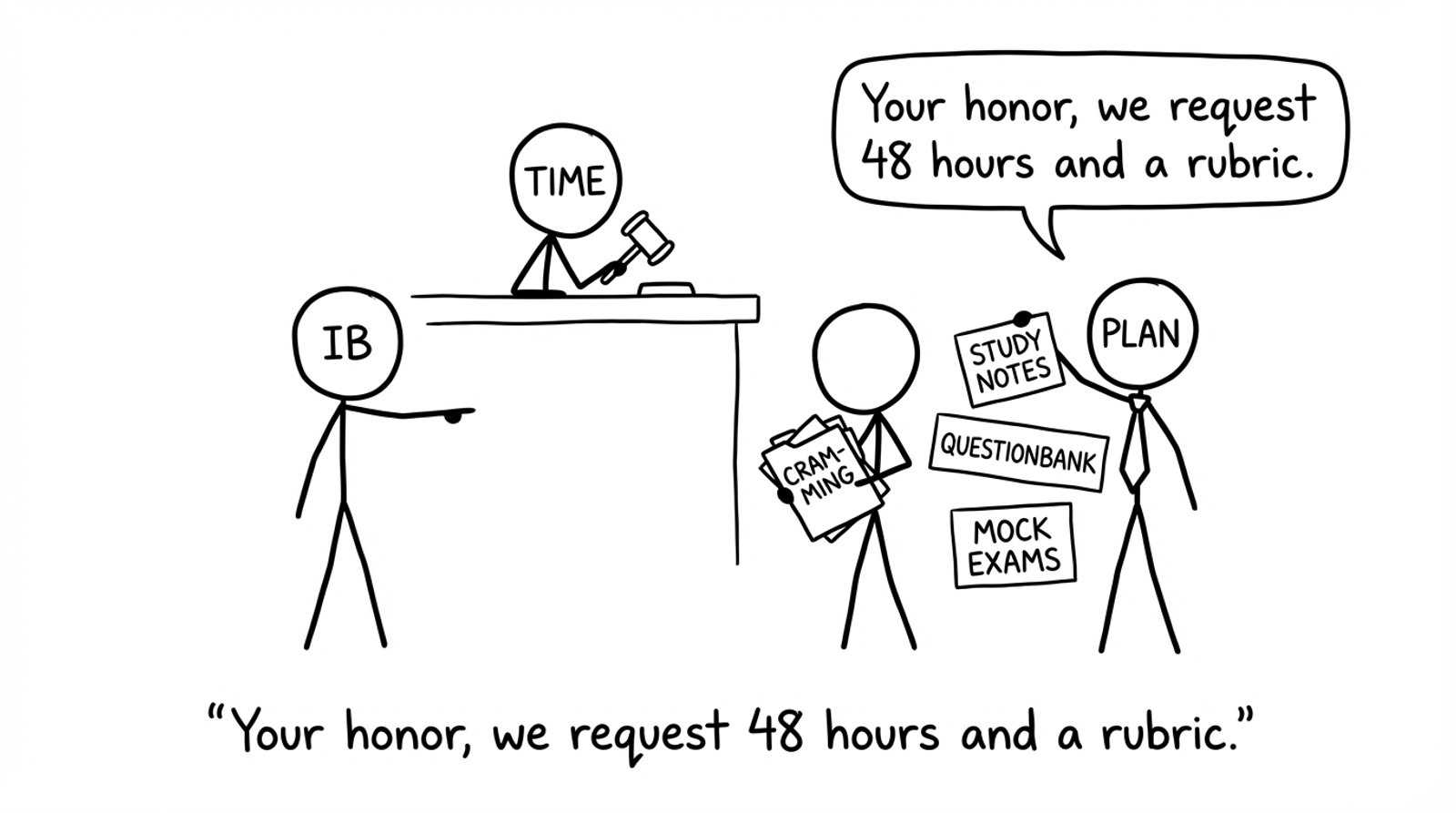 Courtroom where Time judges your cram folder