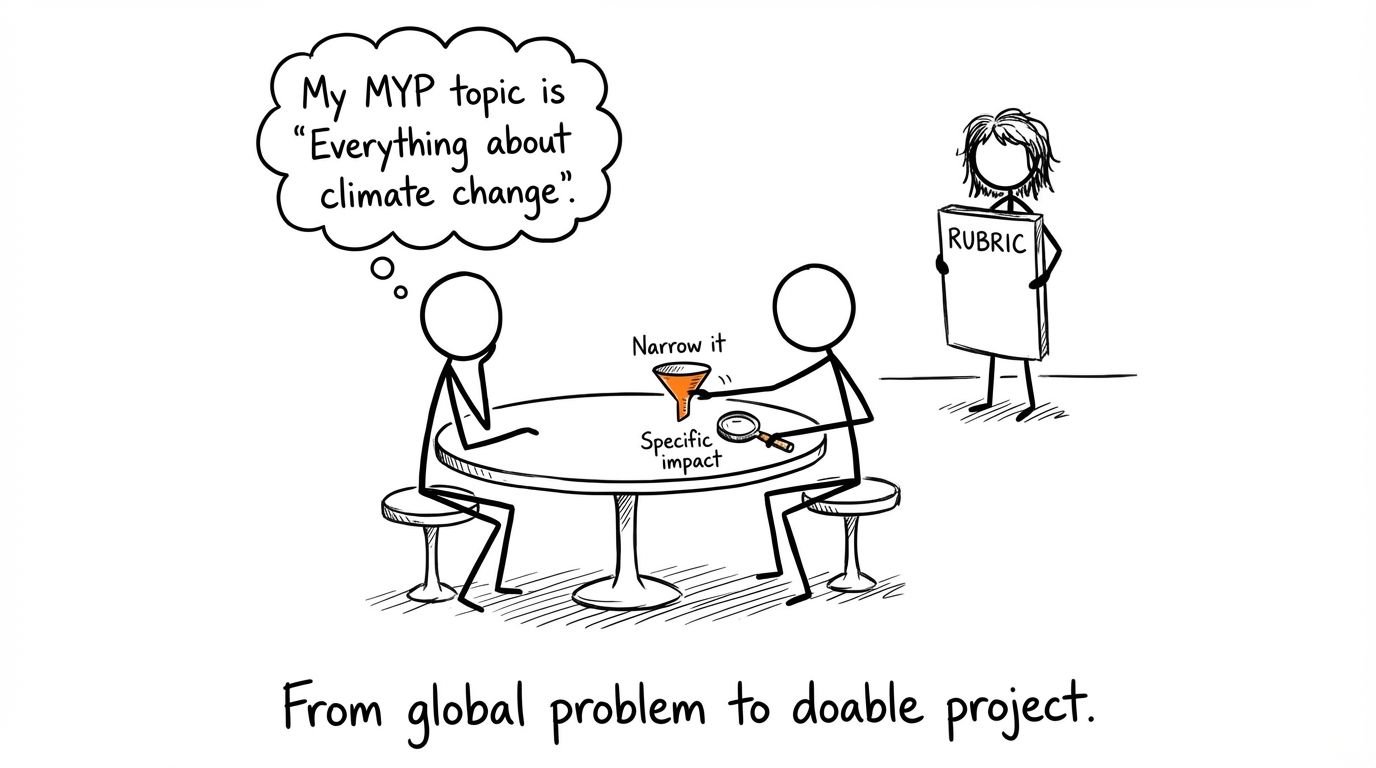 From global problem to doable project