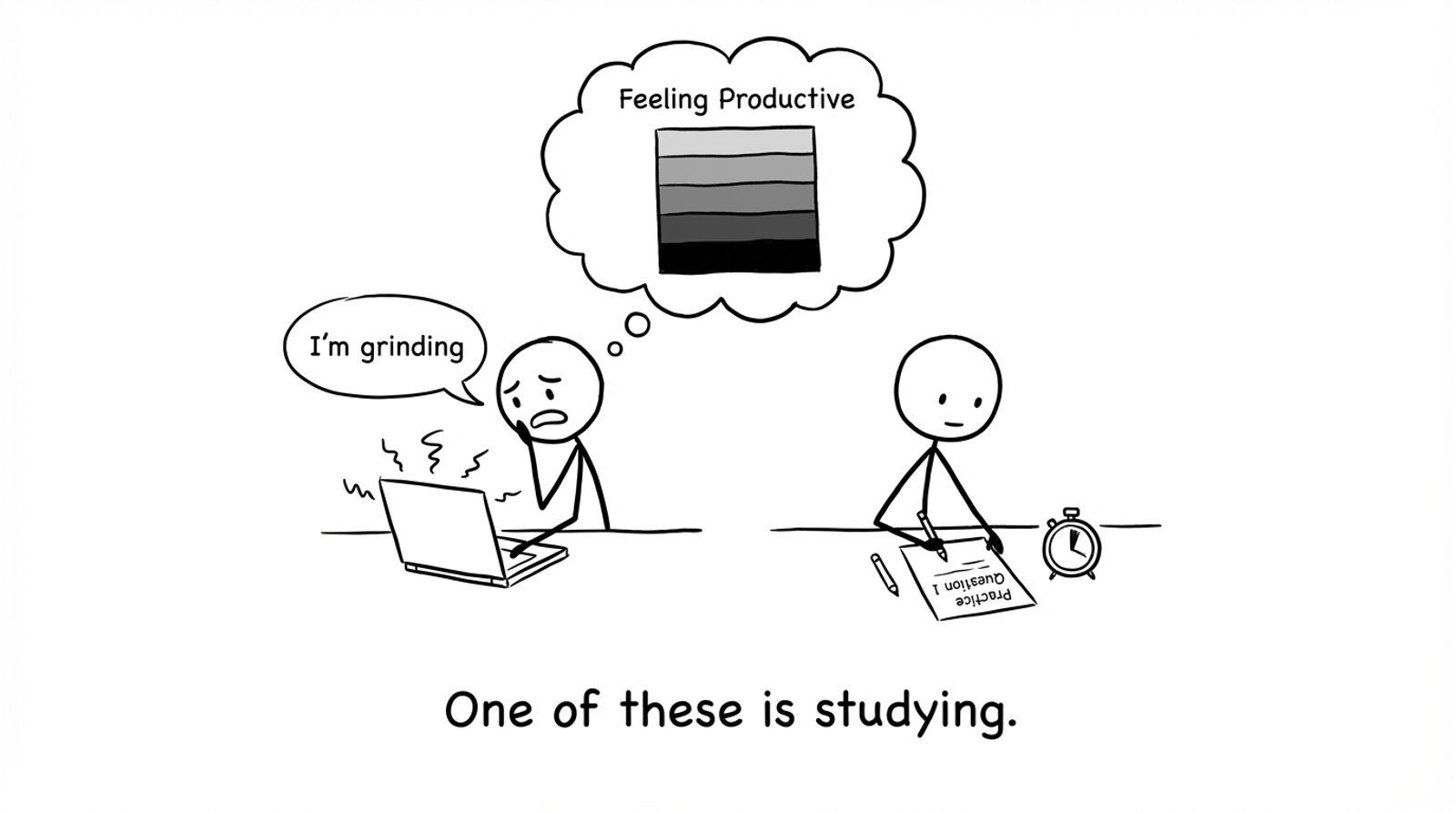 Grinding vs one timed question
