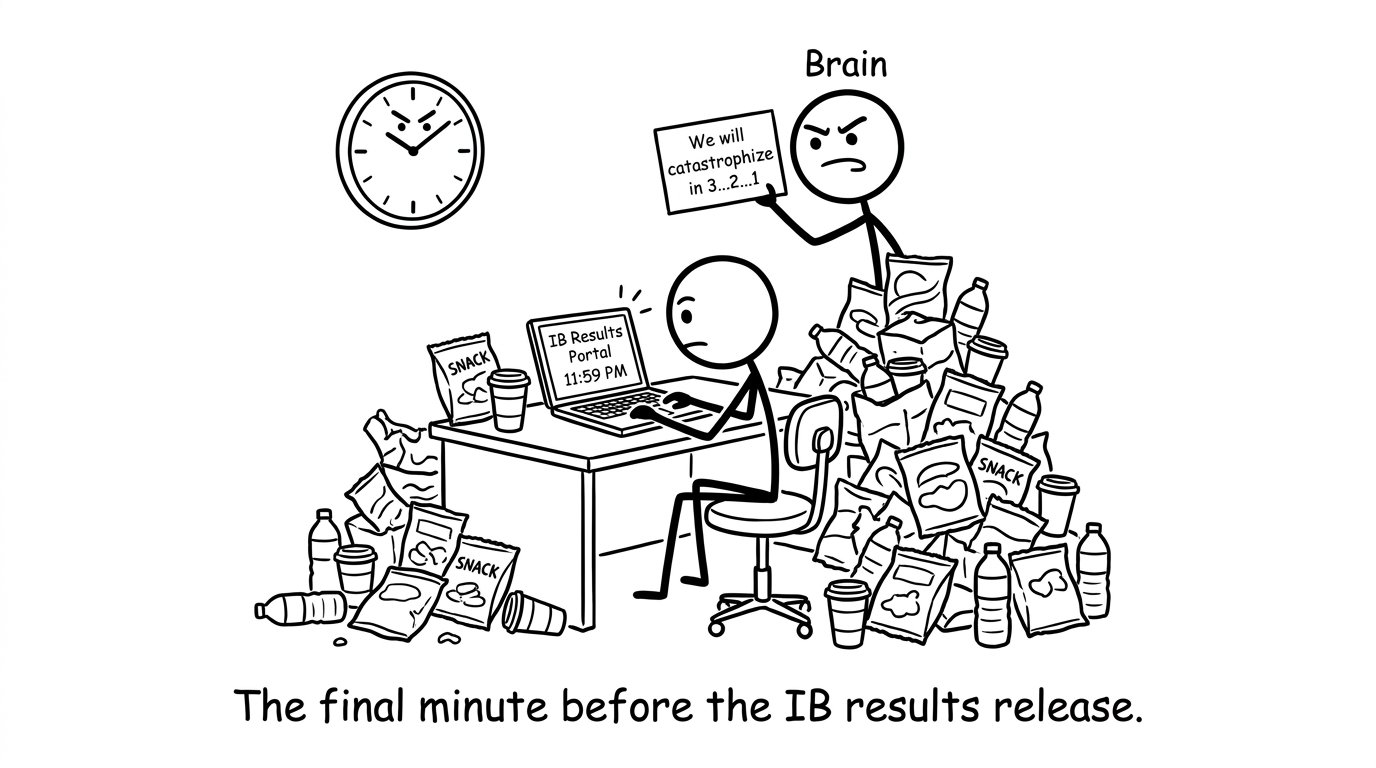 Student at 11:59 before results portal