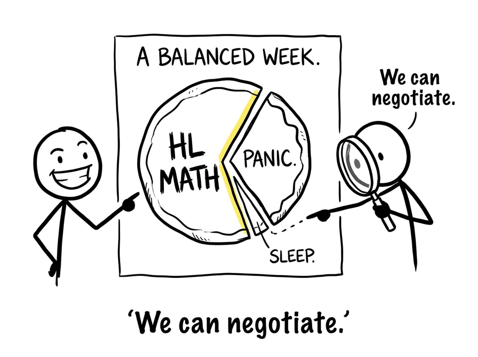 A "balanced" week chart that is basically panic pizza