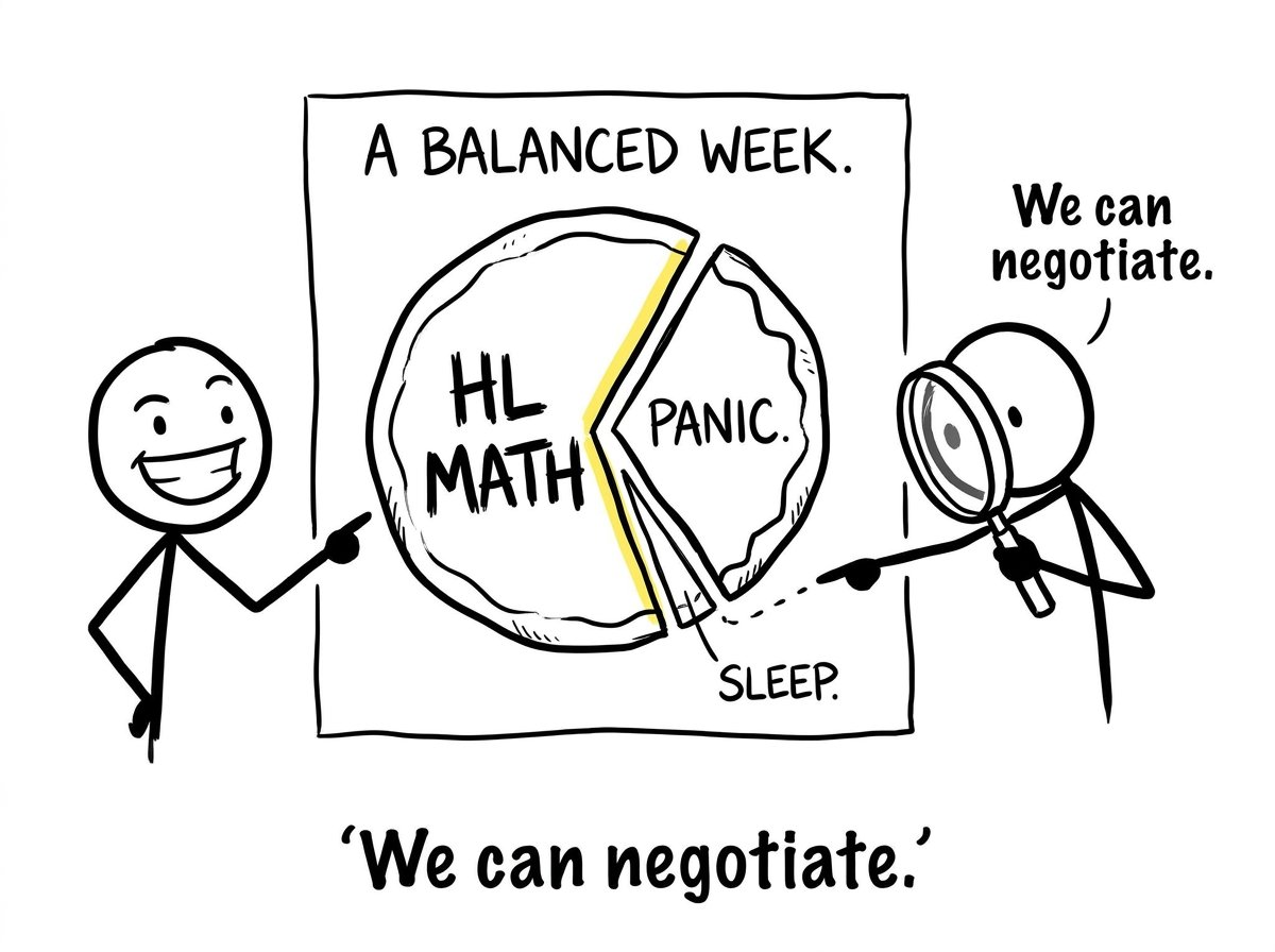 A "balanced" week chart that is basically panic pizza