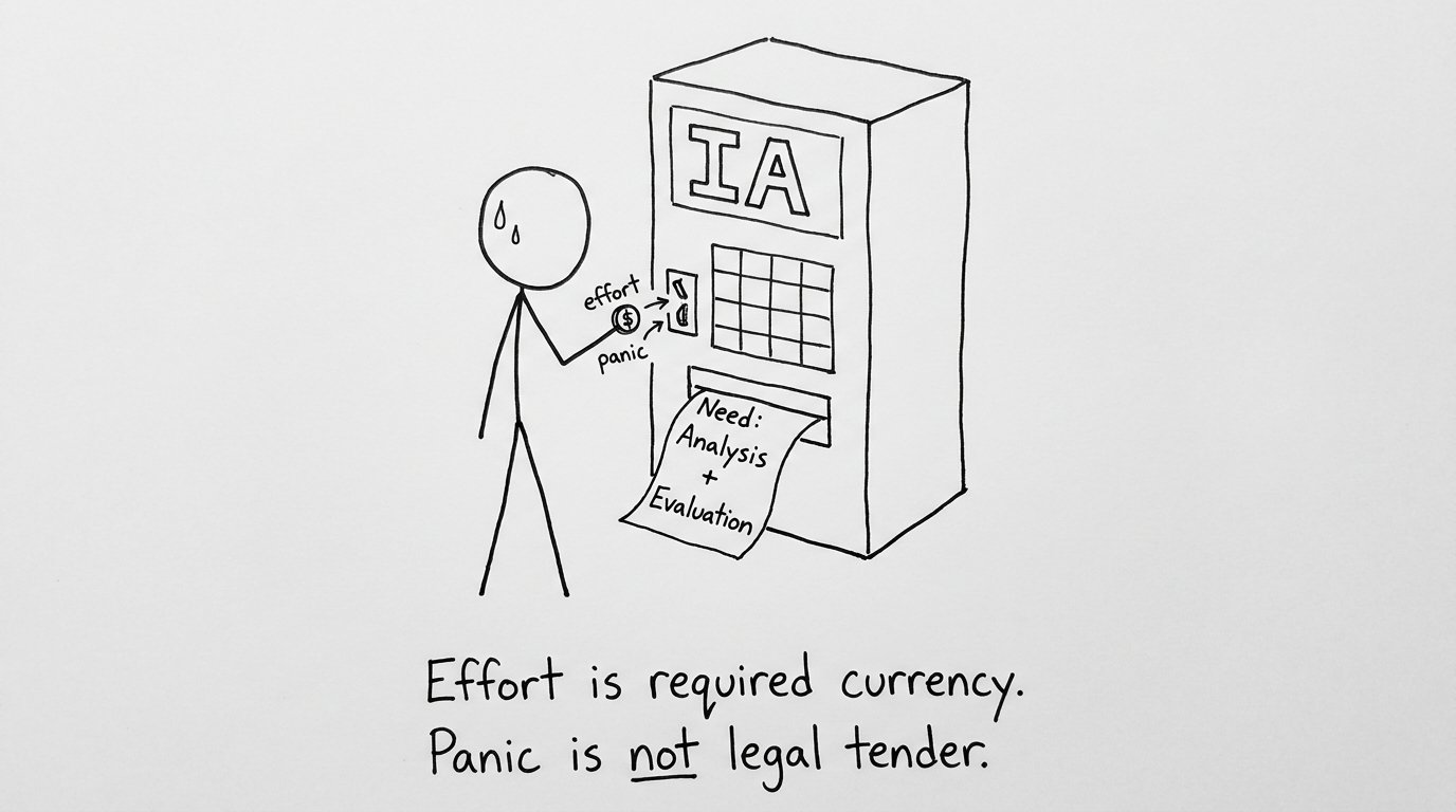Panic is not legal tender