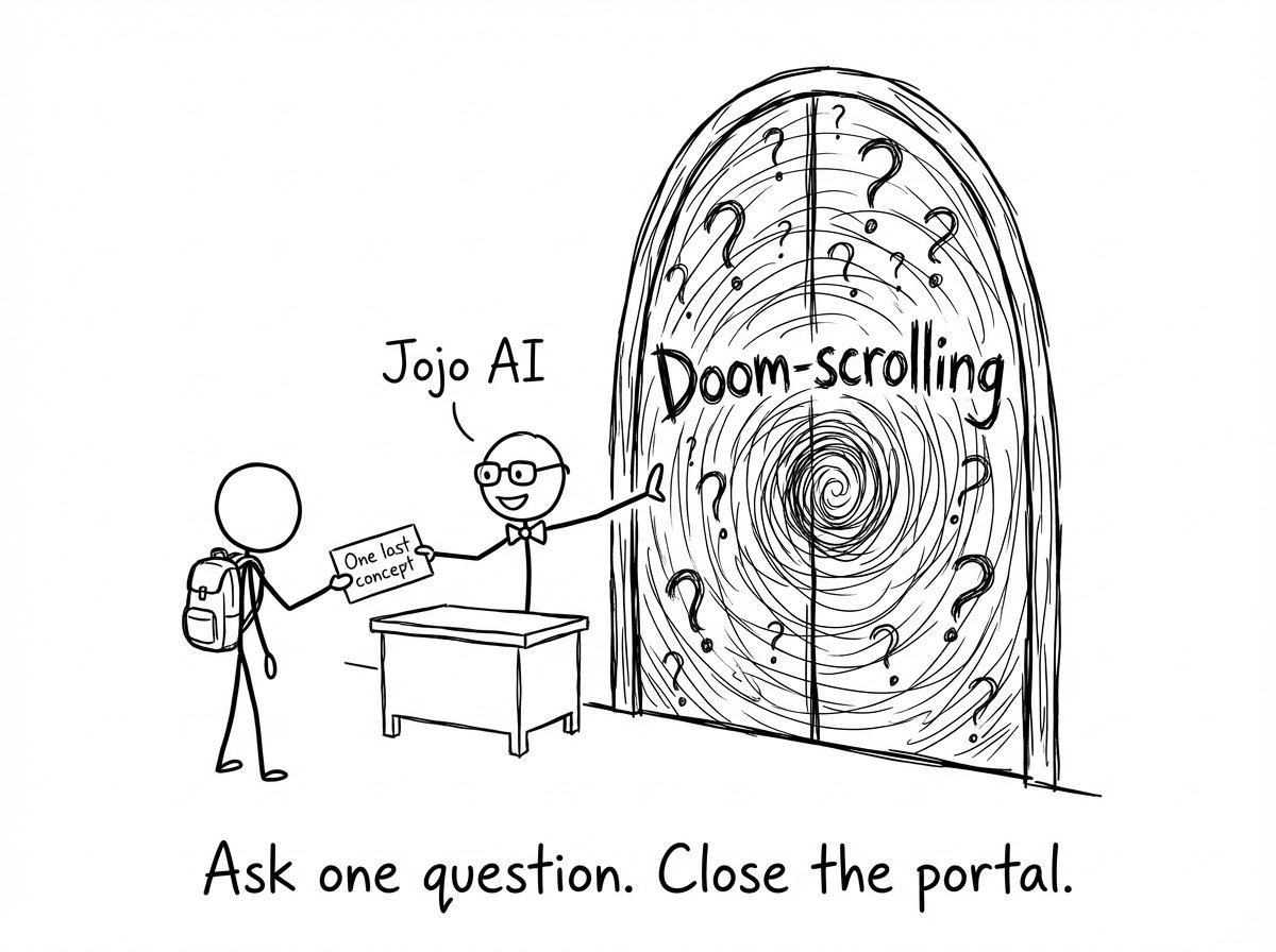 Ask one question. Close the portal.