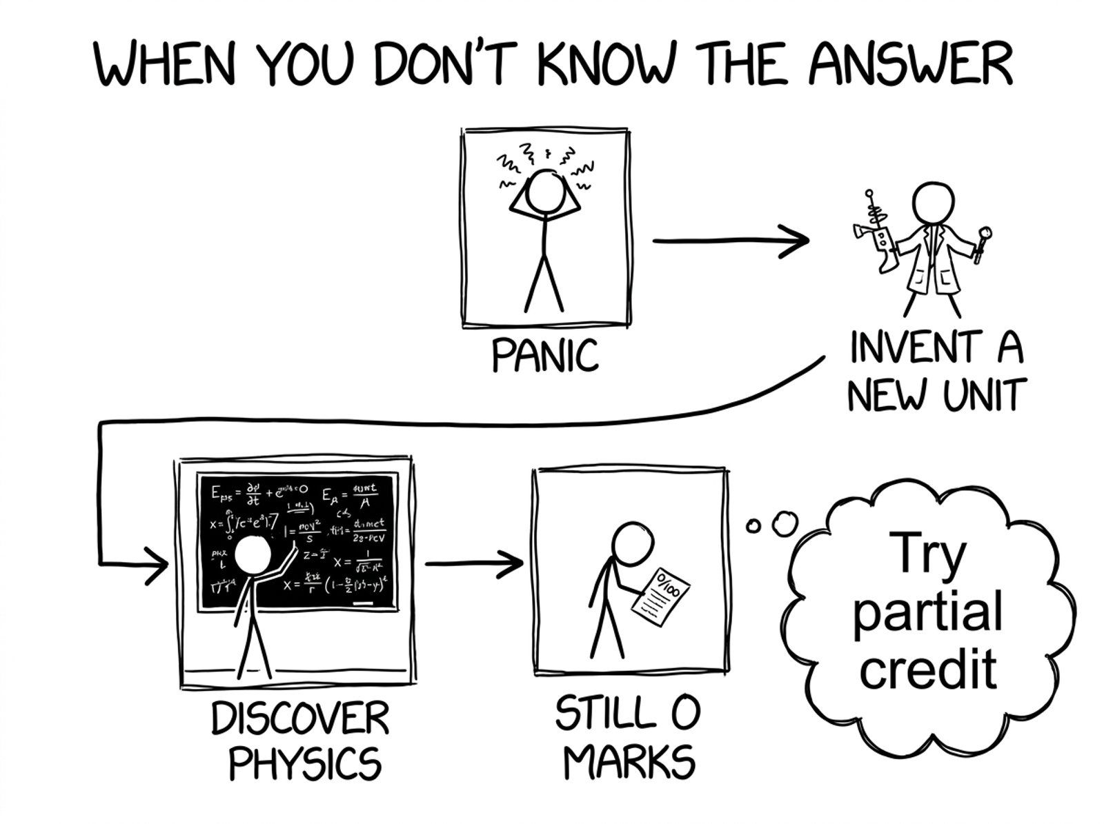 Absurd flowchart when you don't know the answer