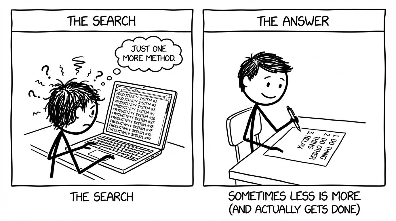 Too many productivity tabs vs a simple checklist