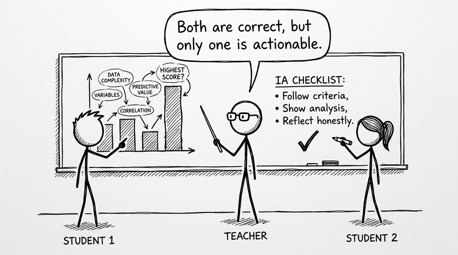 Bar chart vs checklist argument