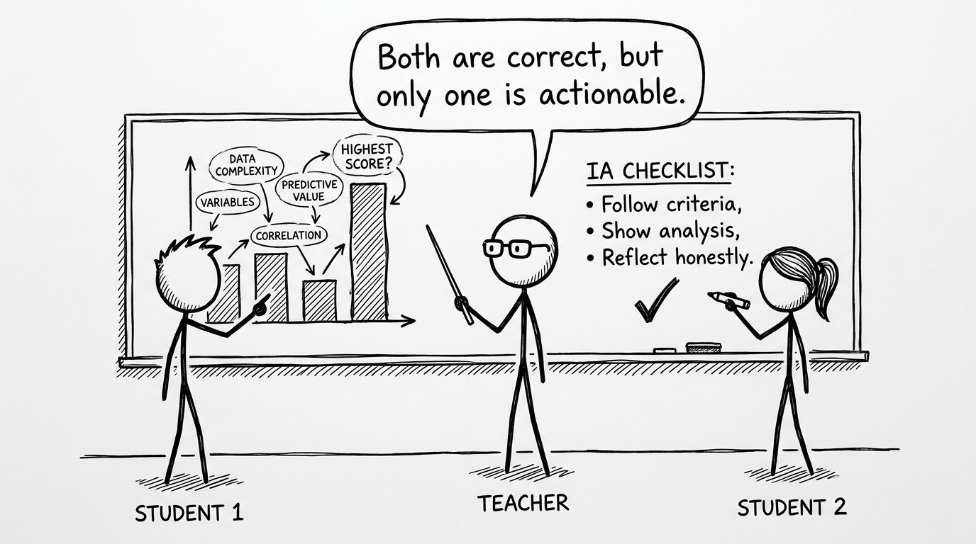 Bar chart vs checklist argument