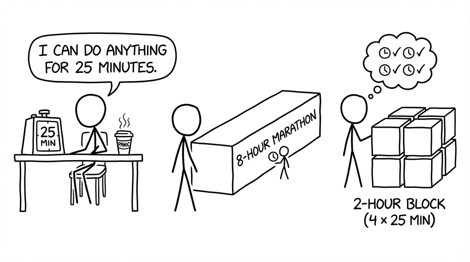 25-minute boxes vs marathon joke