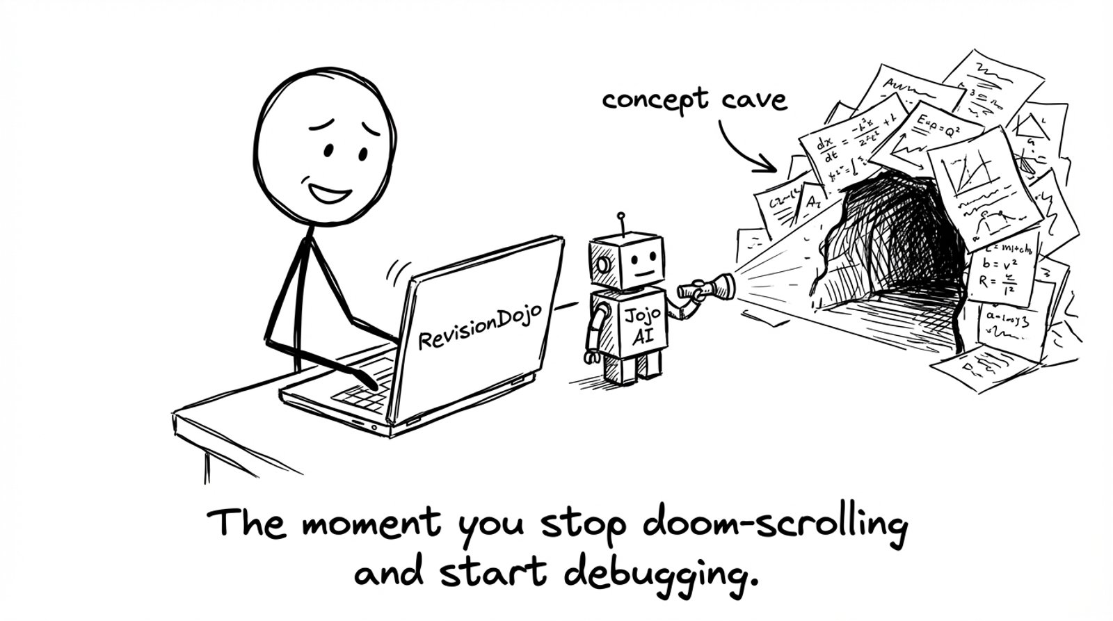 The moment you stop doom-scrolling and start debugging.